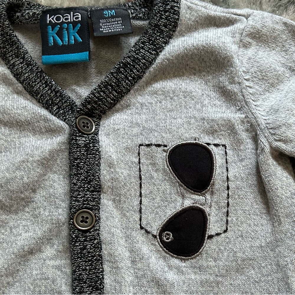 Light grey boys cardigan